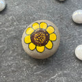 Sunflower Hand Painted Stone