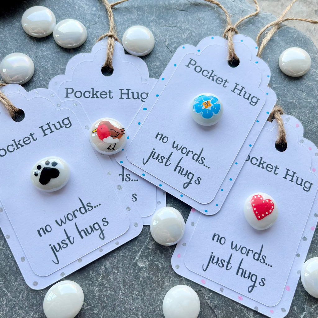 Tiny Pocket Hug Stone - No Words Just Hugs - Sympathy Gift