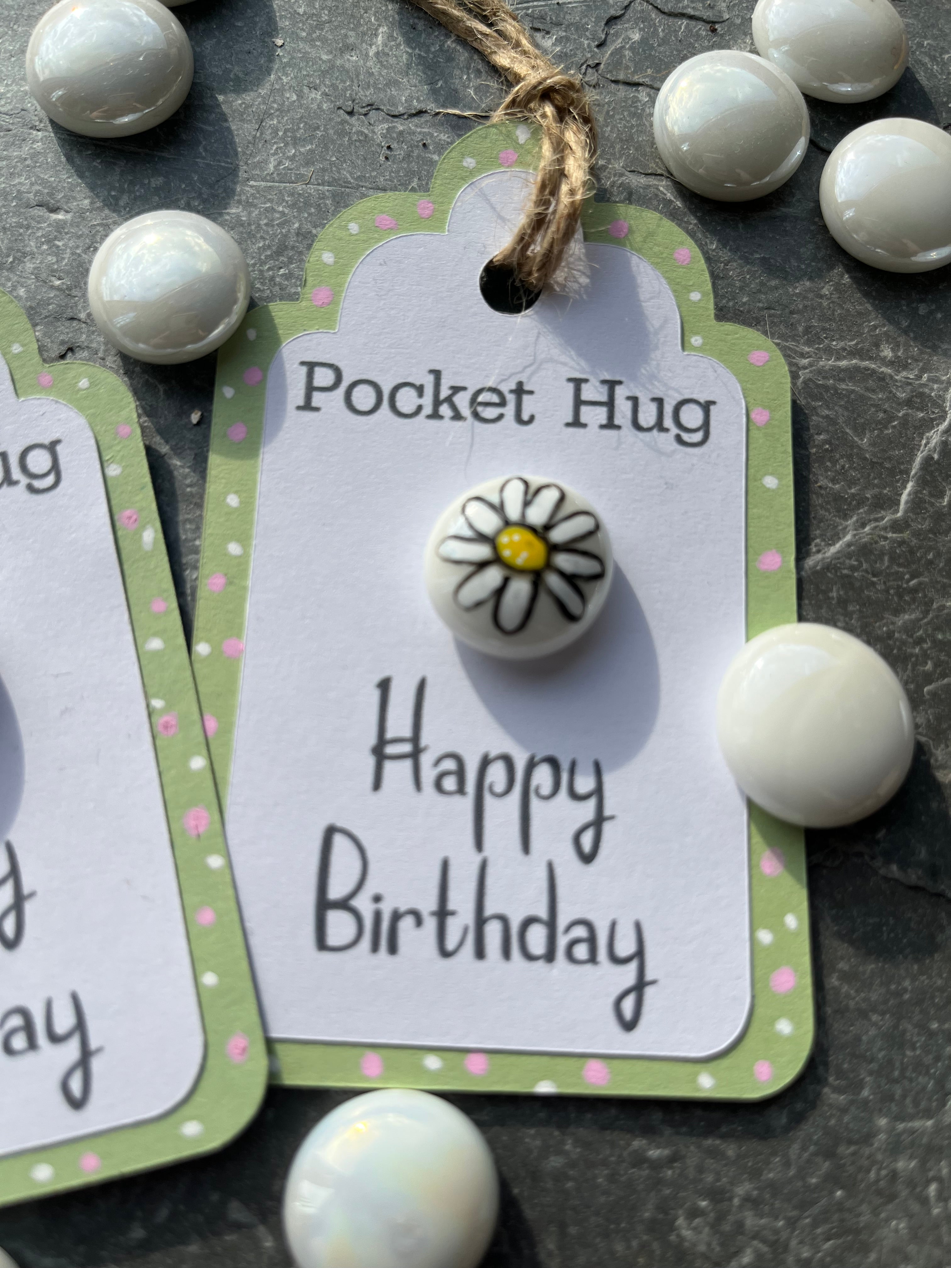 Tiny Pocket Hug Stone - Happy Birthday