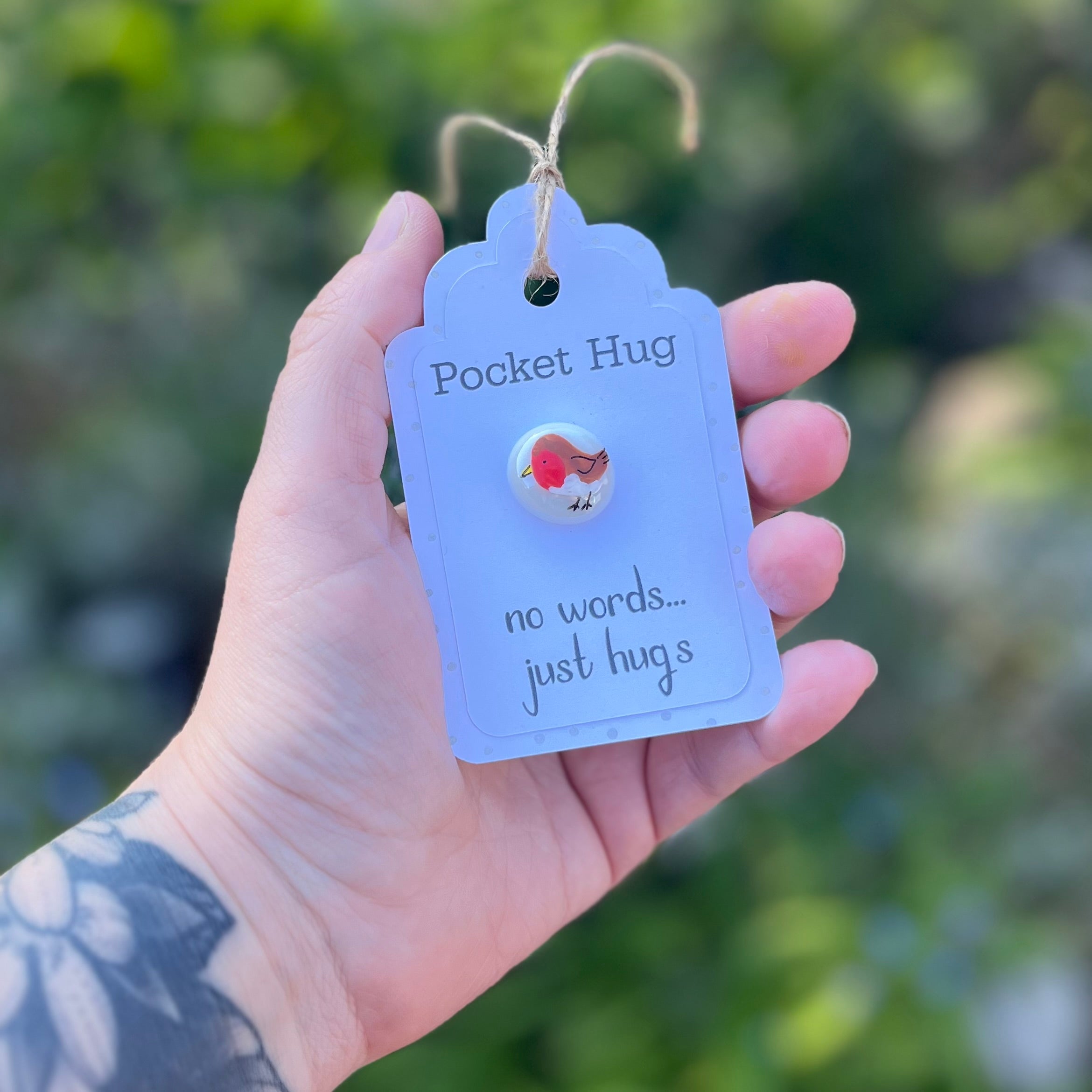 Tiny Pocket Hug Stone - No Words Just Hugs - Sympathy Gift