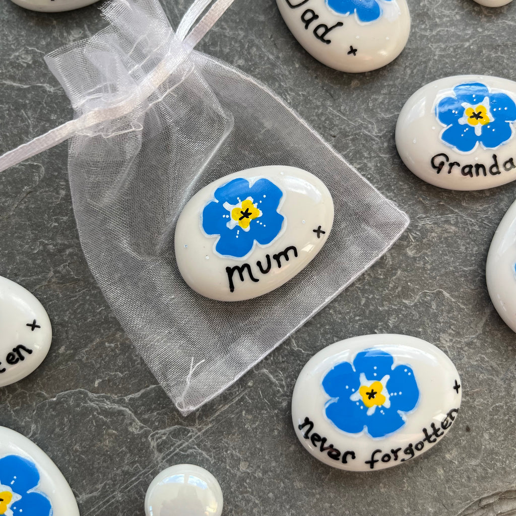 Personalised Glass Stone Packs - Forget me not