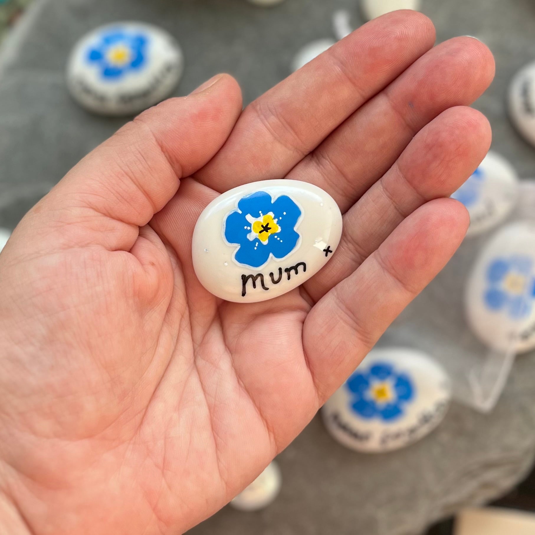 Personalised Glass Stone Packs - Forget me not
