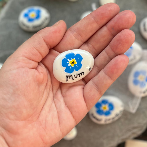 Personalised Glass Stone - Forget me not