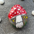 Magical Toadstool Mushroom Hand Painted Rock