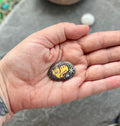 Tiny Mini Cat Hand Painted Stone