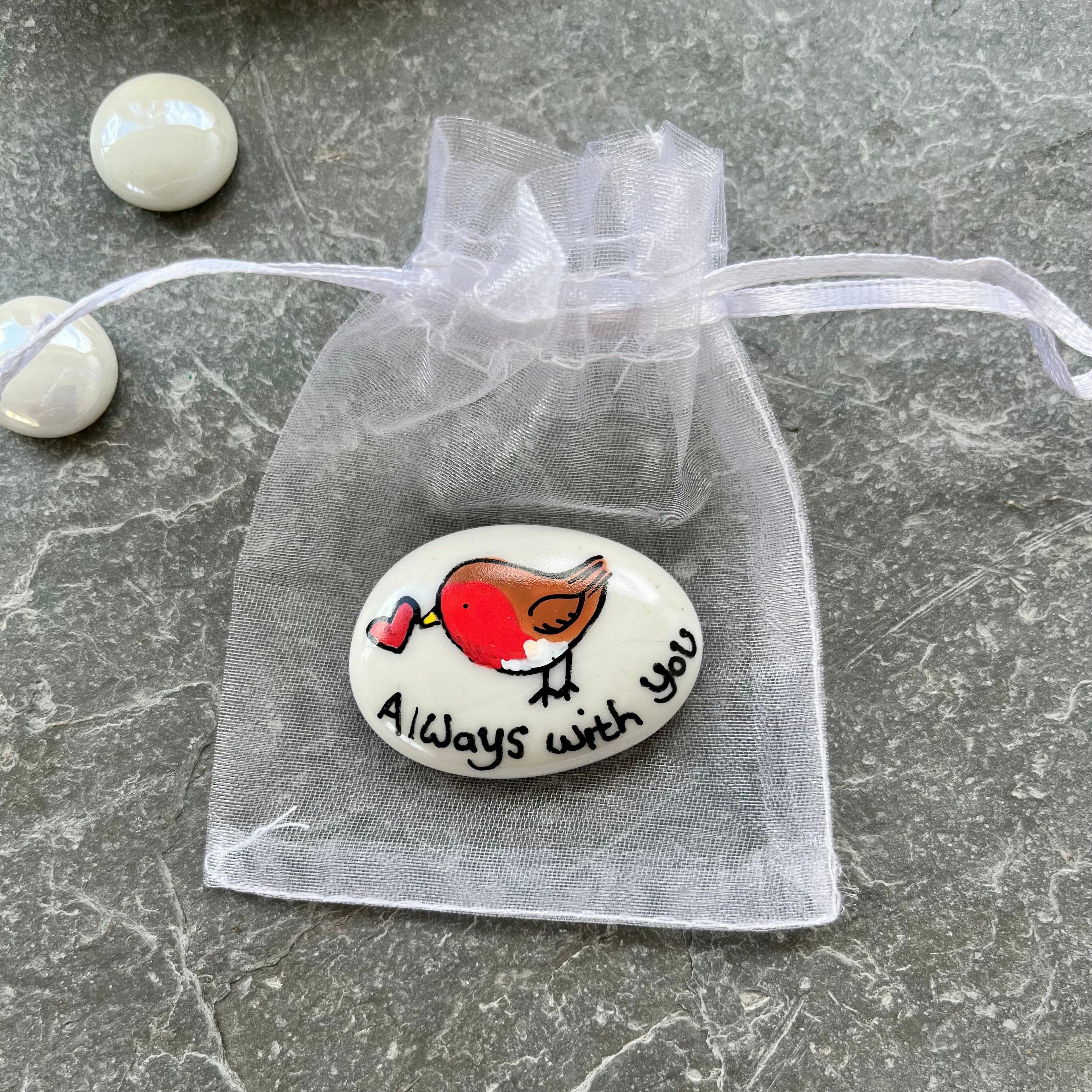 Personalised Glass Stone Packs - Robin