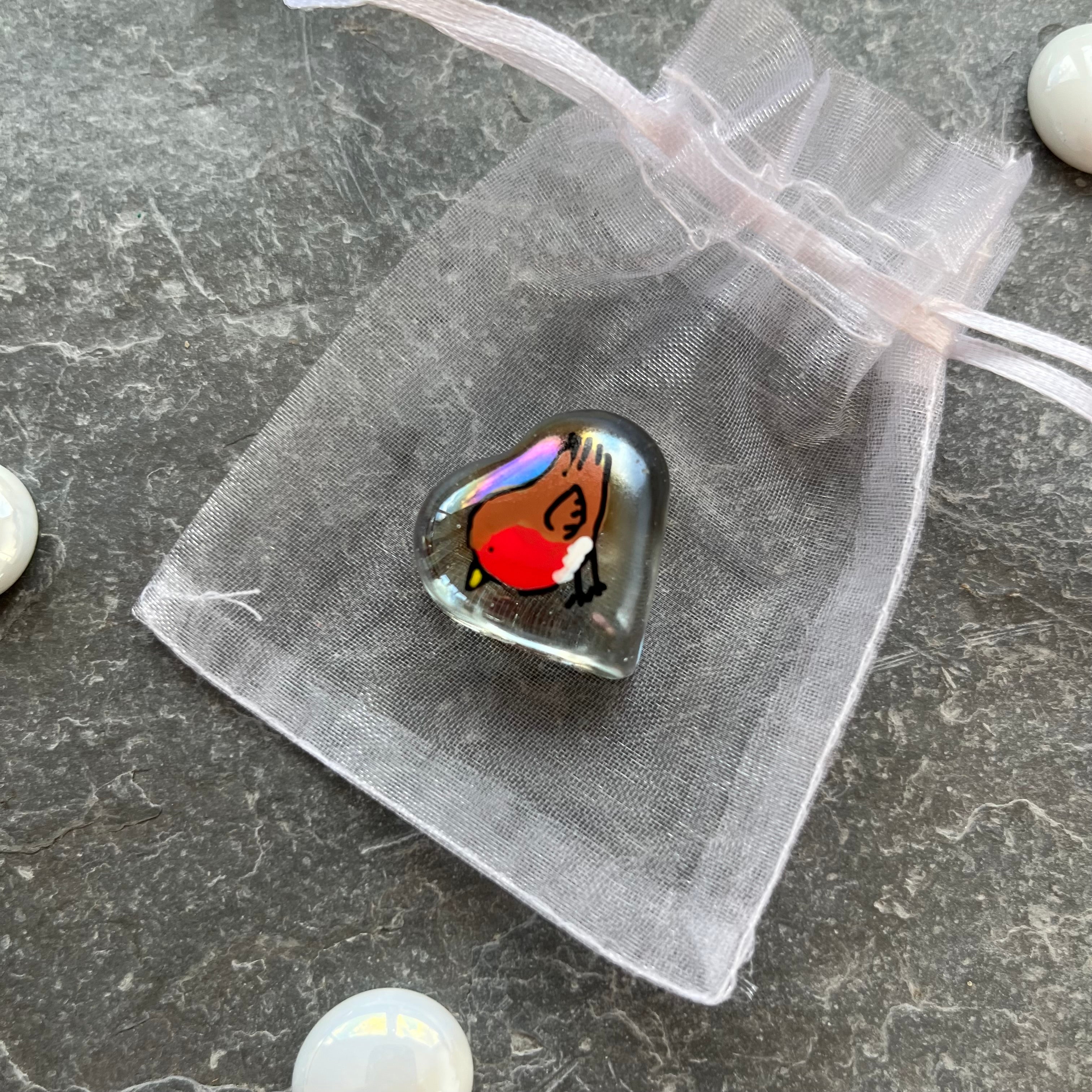 Glass Heart Packs - Robin