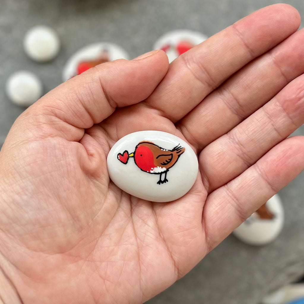 Personalised Glass Stone Packs - Robin