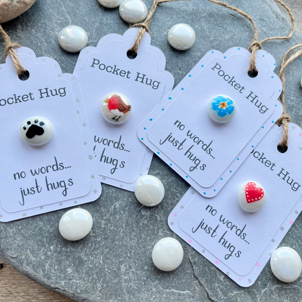 Tiny Pocket Hug Stone - No Words Just Hugs - Sympathy Gift